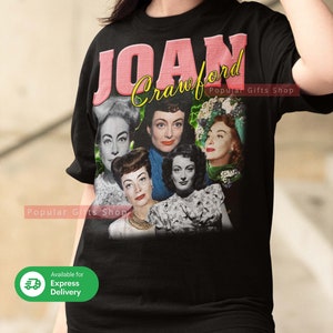 Joan Crawford Vintage Unisex Shirt, Vintage Joan Crawford TShirt Gift For Him and Her, Best Joan Crawford- Express Shipping Available
