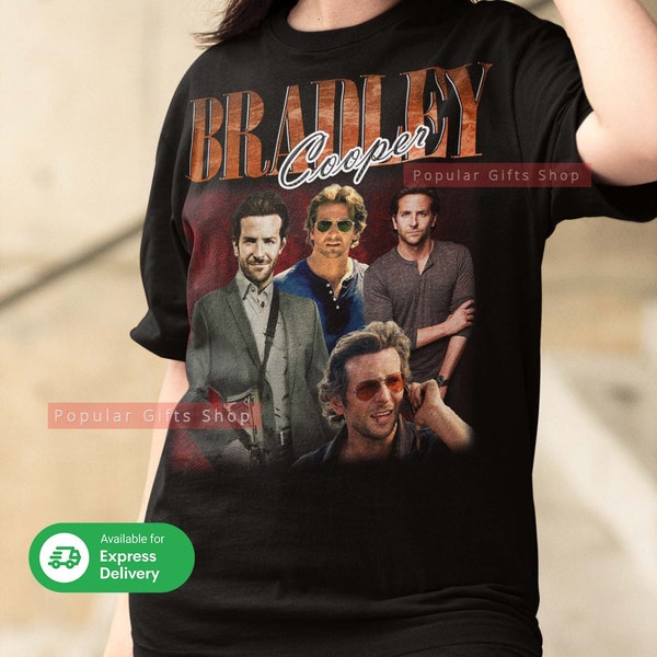 Bradley Cooper Vintage Unisex Shirt, Vintage Bradley Cooper TShirt Gift For Him and Her, Best Bradley Cooper- Express Shipping Available