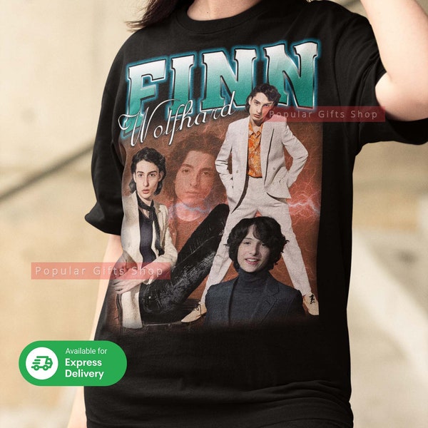 Finn Wolfhard Vintage Unisex Shirt, Vintage Finn Wolfhard Shirt Gift For Him and Her, Best Finn Wolfhard- Express Shipping Available