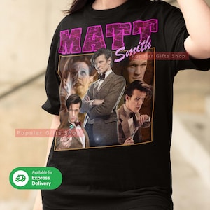 Camiseta unisex vintage de Matt Smith, regalo para él y para ella. El mejor Matt Smith. Envío exprés disponible.