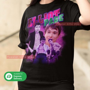 Elliot Page Vintage Unisex Shirt, Vintage Elliot Page Shirt Gift For Him and Her, Elliot Page Sweatshirt- Express Shipping Available