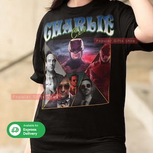 Charlie Cox Vintage Unisex Shirt, Customized Vintage Charlie Cox TShirt Gift For Him and Her, Best Charlie Cox- Express Shipping Available