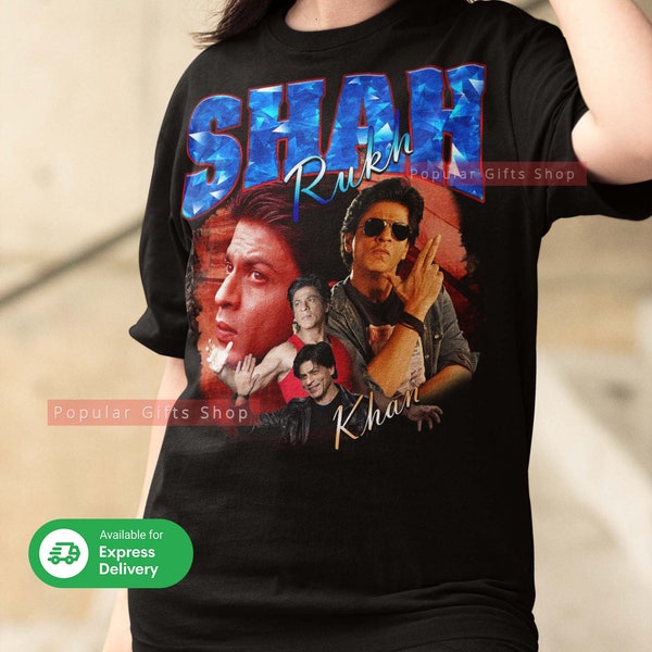 Shah Rukh Khan Vintage Unisex Shirt, Vintage Shah Rukh Khan TShirt Gift For Him and Her, Best Shah Rukh Khan- Express Shipping Available