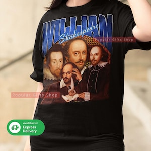 William Shakespeare Vintage Unisex Shirt, Vintage William Shakespeare TShirt Gift For Him &Her, SweatShirt Gift - Express Shipping Available