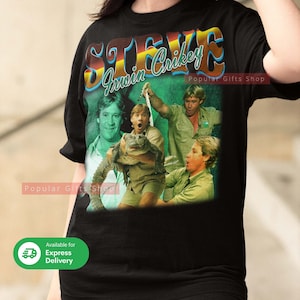 Steve Irwin Vintage Unisex Shirt, Vintage Steve Irwin TShirt Gift For Him and Her, Best Steve Irwin- Express Shipping Available