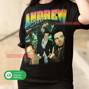 Andrew Scott Vintage Unisex Shirt, Vintage Andrew Scott TShirt Gift For Him and Her, Best Andrew Scott- Express Shipping Available