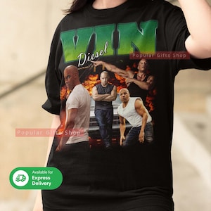 Vin Diesel Vintage Unisex Shirt, Vintage Vin Diesel TShirt Gift For Him & Her, Best Vin Diesel , Vin Diesel Tee- Express Shipping Available