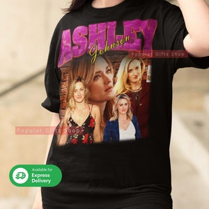 Ashley Johnson Vintage Unisex Shirt, Vintage Ashley Johnson TShirt Gift For Him and Her, Ashley SweatShirt - Express Shipping Available
