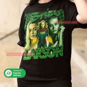 Brie Larson Vintage Unisex Shirt, Vintage Brie Larson TShirt Geschenk für Sie und Ihn, Brie Larson Sweatshirt - Express Versand verfügbar