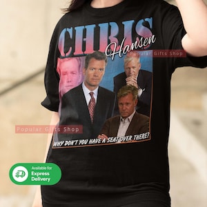 Chris Hansen Vintage Unisex Shirt, Vintage Chris Hansen TShirt Gift For Him and Her, Best Chris Hansen Express Shipping Available image 1