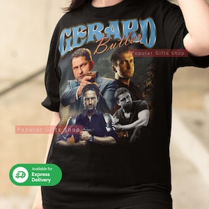Gerard Butler Vintage Unisex Shirt, Vintage Gerard Butler TShirt Gift For Him and Her, Best Gerard Butler- Express Shipping Available