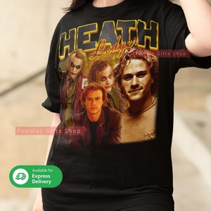 Heath Ledger Vintage Unisex Shirt, Vintage Heath Ledger TShirt Gift For Him and Her, Best Heath Ledger- Express Shipping Available