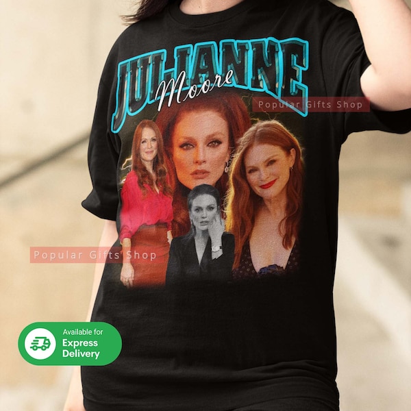 Julianne Moore vintage chemise unisexe, vintage Julianne Moore TShirt cadeau pour lui et elle, meilleur Julianne Moore-livraison Express disponible