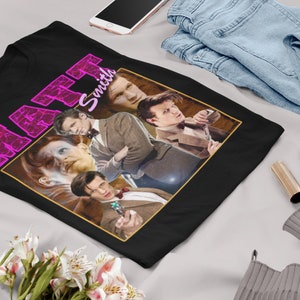 Koszulka unisex w stylu vintage Matt Smith, koszulka vintage Matt Smith na prezent dla niego i dla niej, najlepszy Matt Smith — dostępna ekspresowa wysyłka zdjęcie 3