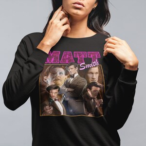 Koszulka unisex w stylu vintage Matt Smith, koszulka vintage Matt Smith na prezent dla niego i dla niej, najlepszy Matt Smith — dostępna ekspresowa wysyłka zdjęcie 2