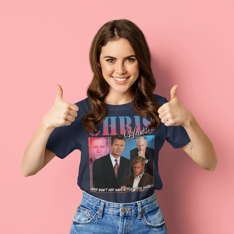 Chris Hansen Vintage Unisex Shirt, Vintage Chris Hansen TShirt Gift For Him and Her, Best Chris Hansen Express Shipping Available image 4