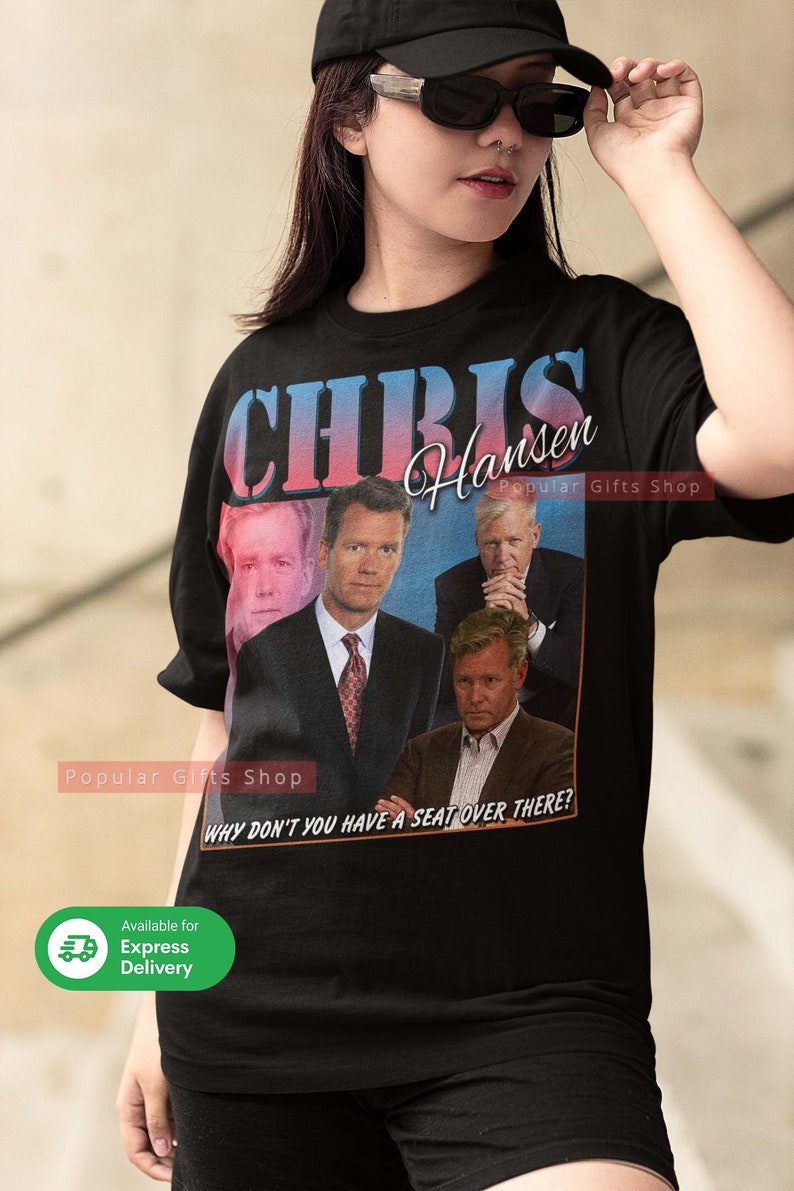 Chris Hansen Vintage Unisex Shirt, Vintage Chris Hansen TShirt Gift For Him and Her, Best Chris Hansen Express Shipping Available image 1