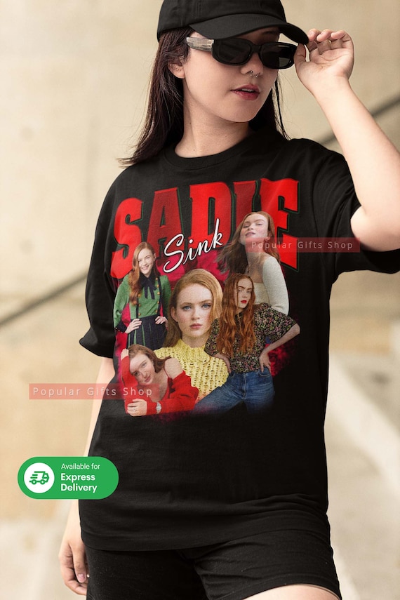 Sadie Sink Vintage Unisex Shirt, Vintage Sadie Sink Tshirt Gift