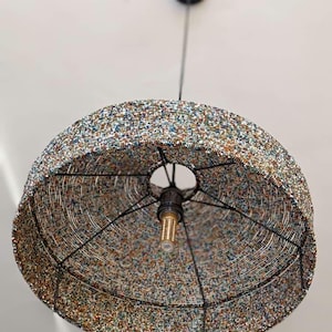 African Handcrafted Beaded Lampshade