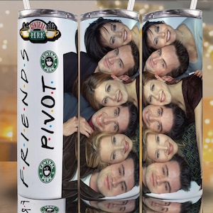 Friends design photo, tv show inspired, 20oz Skinny Tumbler Sublimation Designs, For Straight Tumblers, PNG File Digital Download