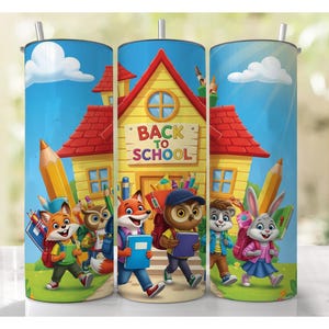 Back To School photo, tv show inspired, 20oz Skinny Tumbler Sublimation Designs, For Straight Tumblers, PNG File Digital Download
