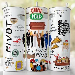 Friends design photo, tv show inspired, 20oz Skinny Tumbler Sublimation Designs, For Straight Tumblers, PNG File Digital Download
