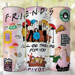 Friends design photo, tv show inspired, 20oz Skinny Tumbler Sublimation Designs, For Straight Tumblers, PNG File Digital Download