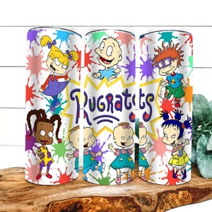 Rugrat Cartoon Wrap 20 oz Skinny Tumbler Wrap Designs Sublimation Design Digital Download PNG Instant DIGITAL only. 90s Nostalgia