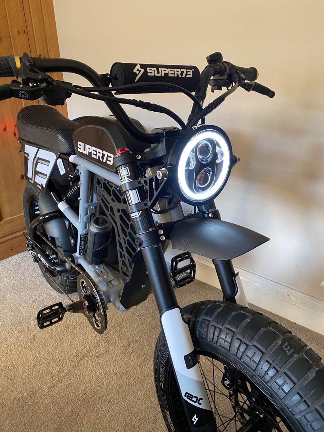 Super73 RX / S2 Halo LED Headlight Amber/white Options Etsy