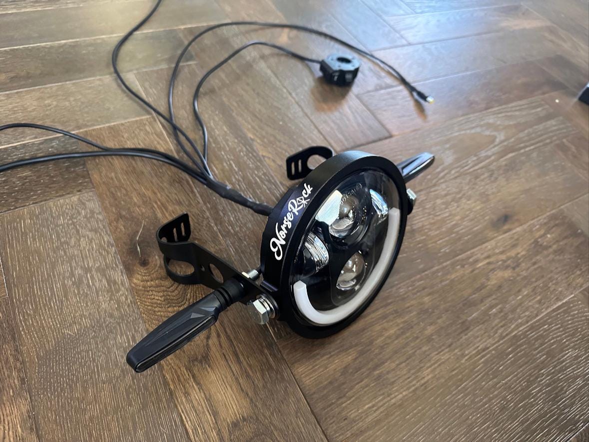 Super73 ZX ZG S1 R, Independent Headlight, Horn and Indicator