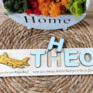 Wooden Usher Puzzle, Will You Be My Page Boy, Ring Bearer Gift Puzzle, Ring Security Puzzle, Junior Groomsman Proposal Gift, Usher Gift
