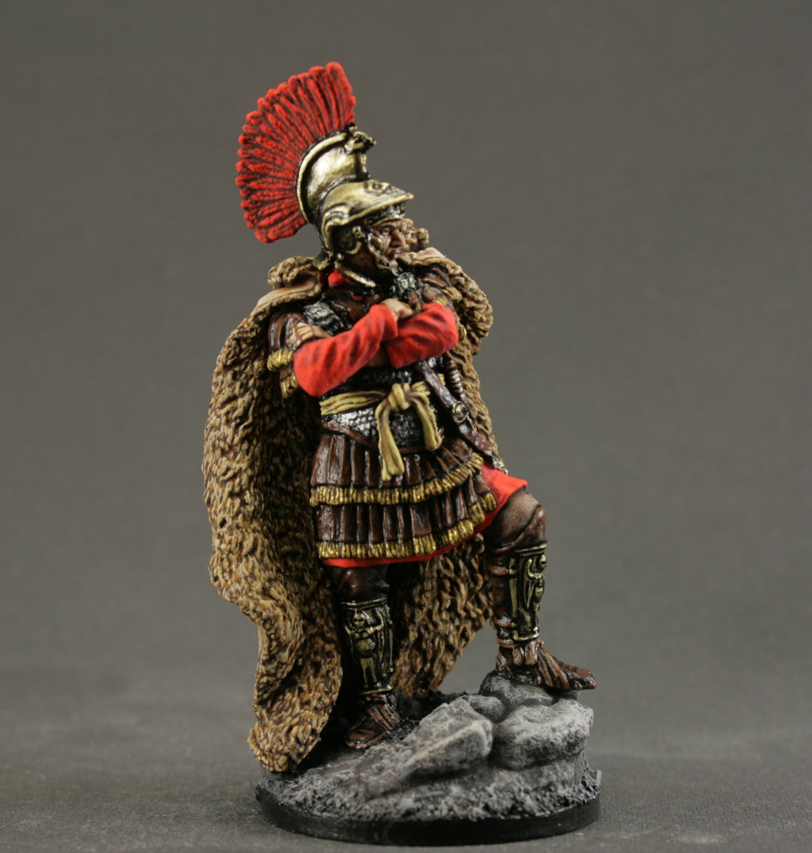 Painted Toy Tin Soldier 54 Mm Ancient Rome Roman Officer Etsy