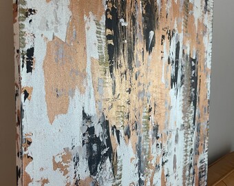 Abstract copper painting