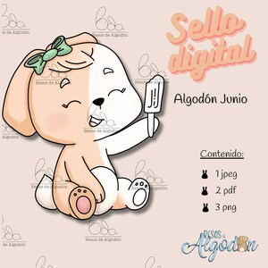 Sello digital para colorear, tarjetería, papelería digital (digital stamp for coloring, scrapbooking, cardmaking...)