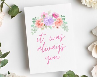 ALWAYS YOU 婚約パーティー 印刷可能 / リハーサルディナー / ウェディングサイン