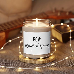 MAID OF HONOR Candle Gift, Bridesmaid Proposal