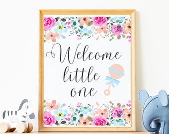 WELCOME リトルワンシャワーサイン