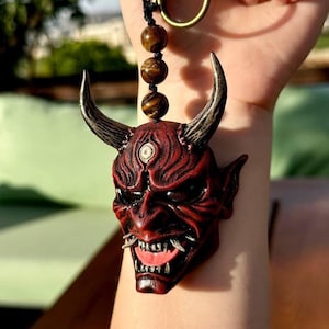Auto hanger met samurai helm, Hannya Japan, auto