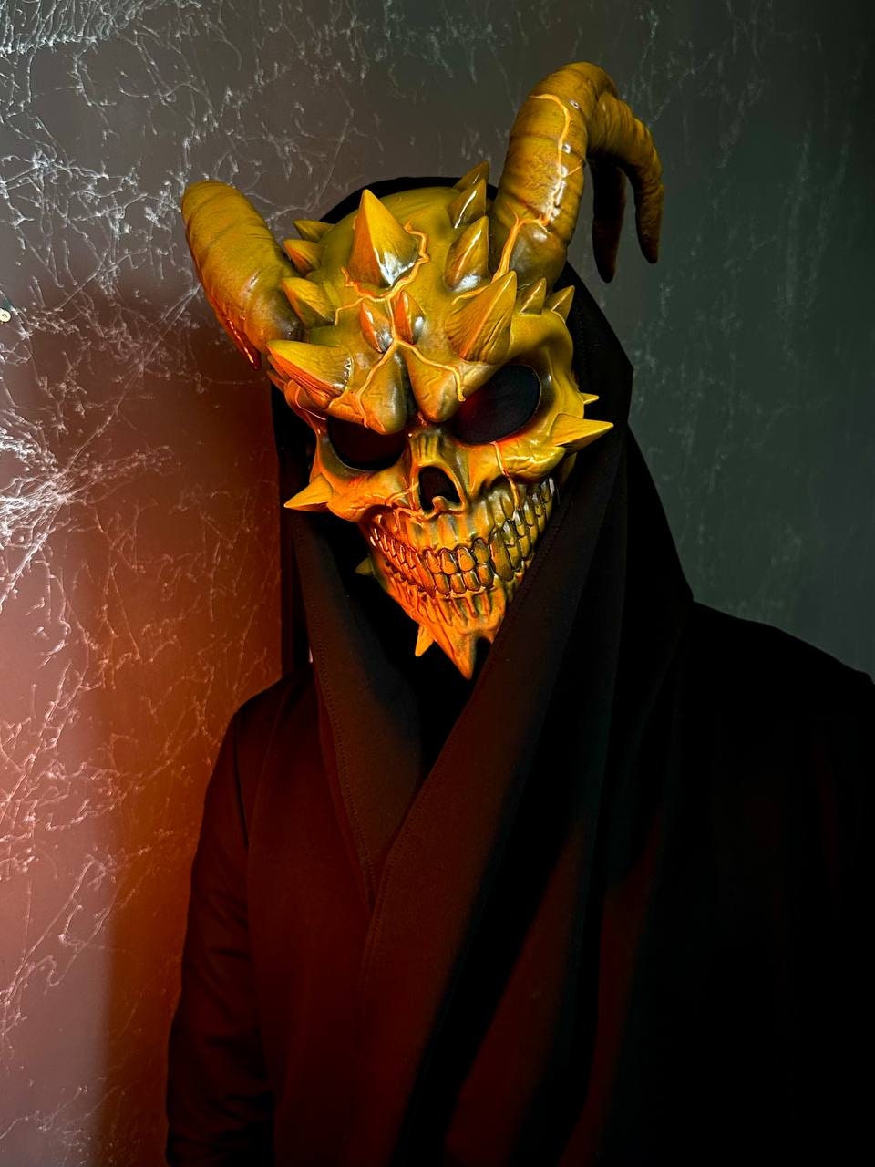 出産祝いなども豊富 Death Wearable Wish Infamy 2 Payday | Horns With Mask Skull バーベキュー・調理用品