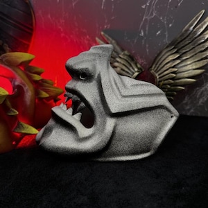 Japanese Samurai Oni Mask: wearable Mempo Mask