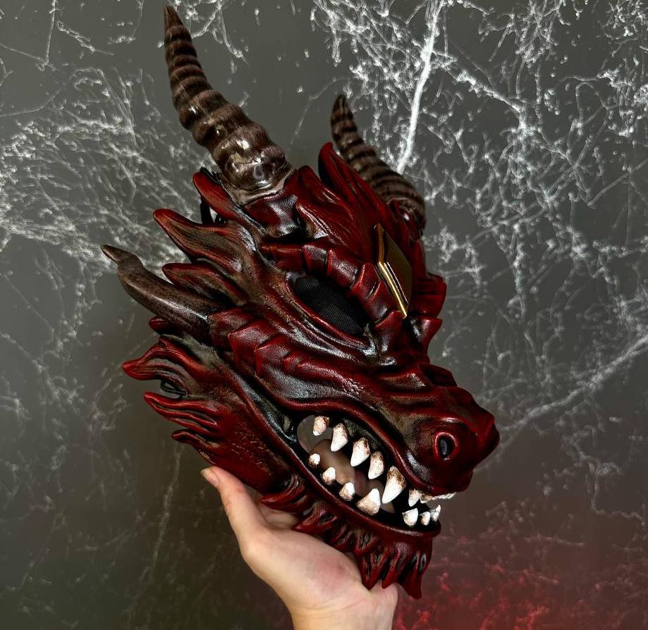 激安な Red Dragon Mask Wearable, Smaug Mask, Alodidae Dragon Mask 邦楽