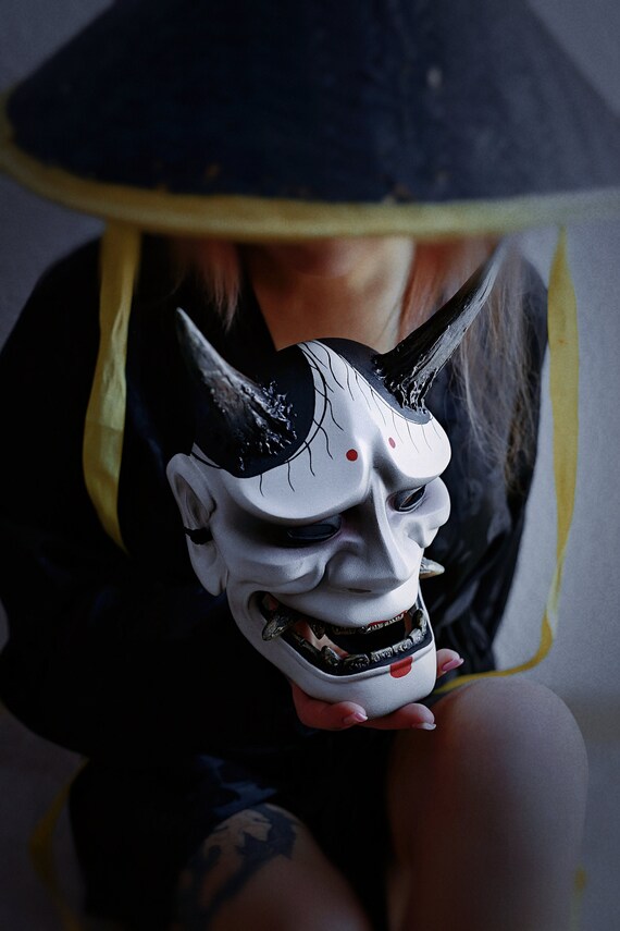 Demon Slayer Fox Mask, Mask Demons Anime, Oni Masks Costumes