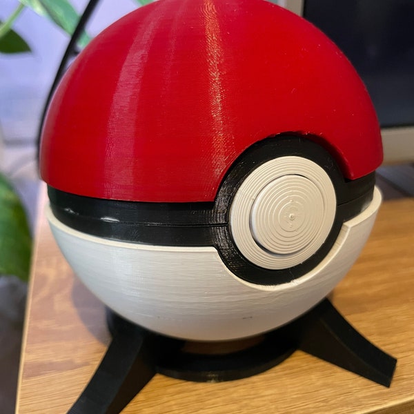 Pokémon Pokeball - 1:1 Scale Pokeball - Pokémon Gift - Working Clasp - Gift for him - Gift For her - Christmas Gift