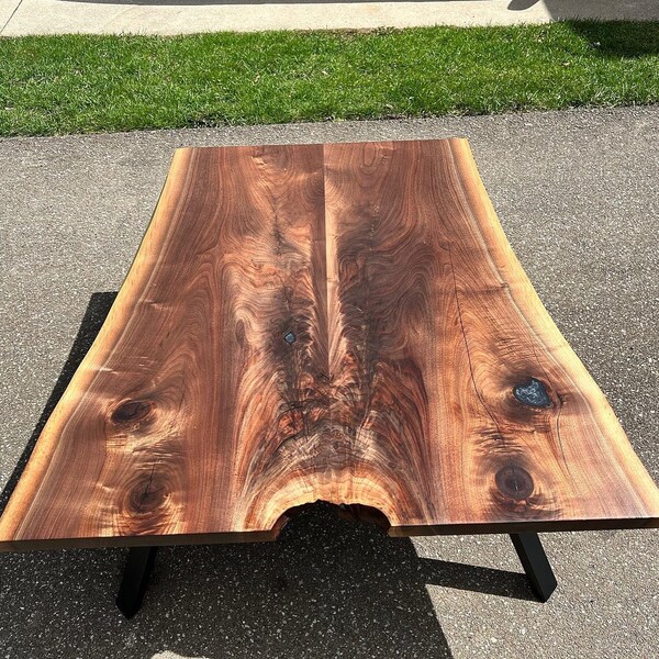 Bookmatched Table Etsy