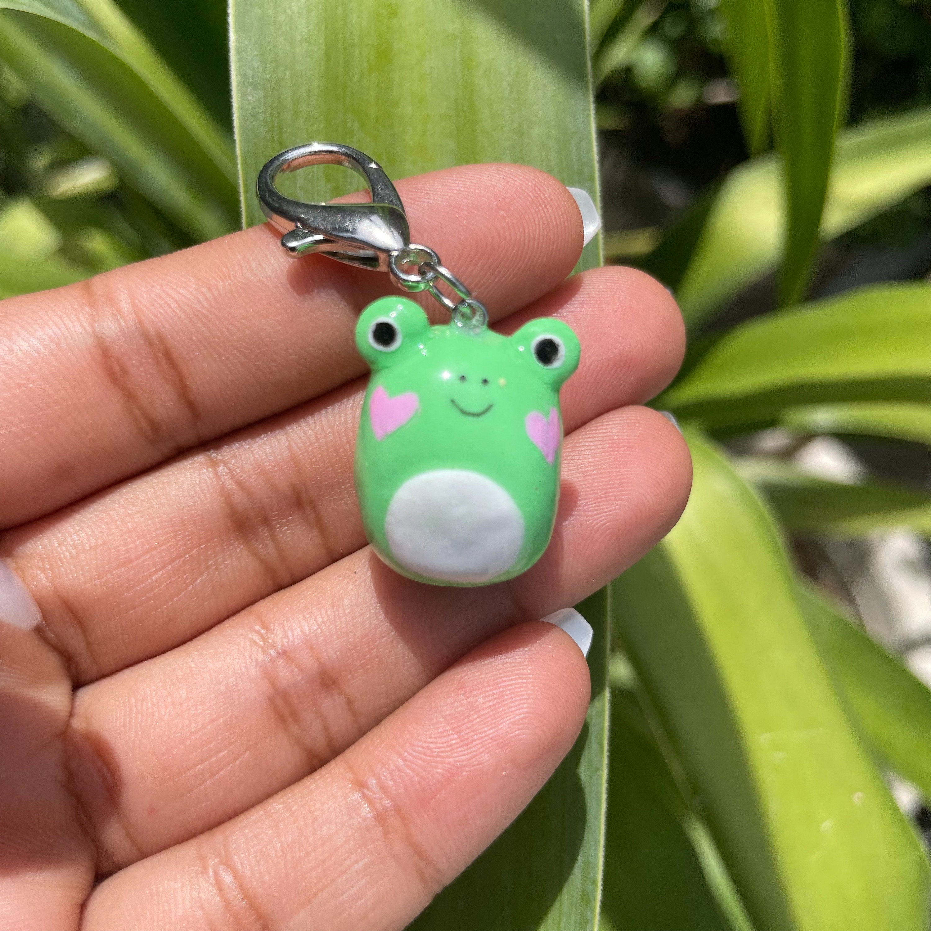 Frog Charm Polymer Clay Keychain Gift Idea -  Canada