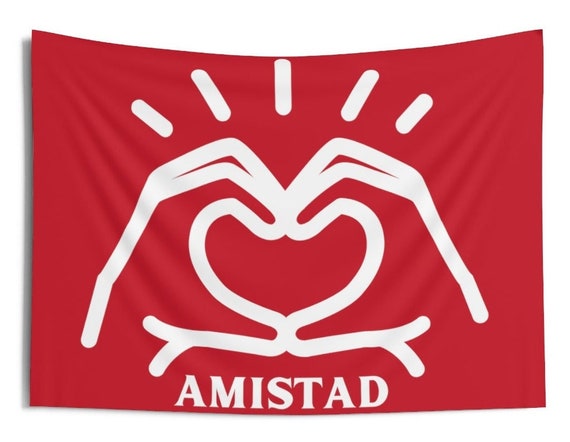 Amistad House Heart Hand Sign RCA Wall Tapestry 2 Sizes - Etsy