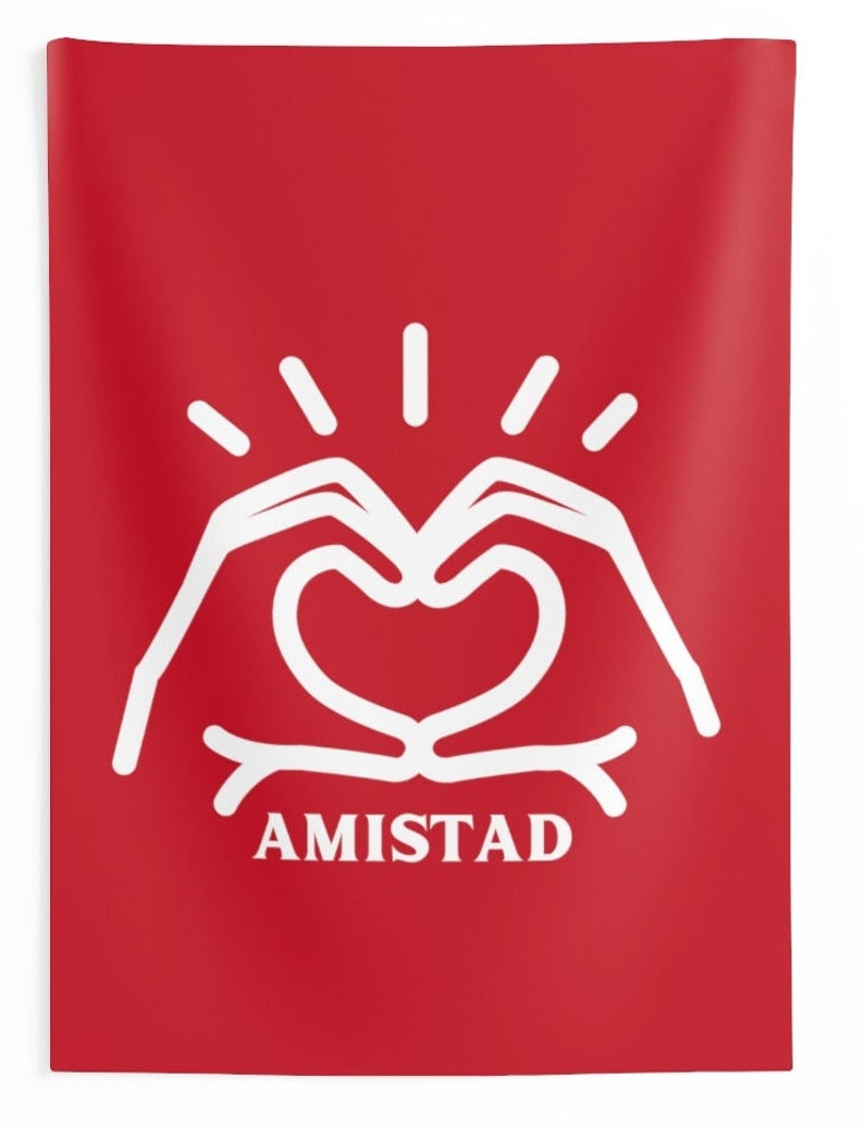 Amistad House Heart Hand Sign RCA Wall Tapestry 2 Sizes - Etsy
