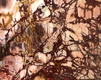 Dead Camel Jasper Slab, Dead Jasper for Jewelry Making, Lapidary Slab for Collectors, Scenic Porcelain Jasper for Display, Jasper for Cabs