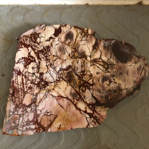 HTF Dead Camel Jasper Lapidary Slab, Scenic Porcelain Specimen