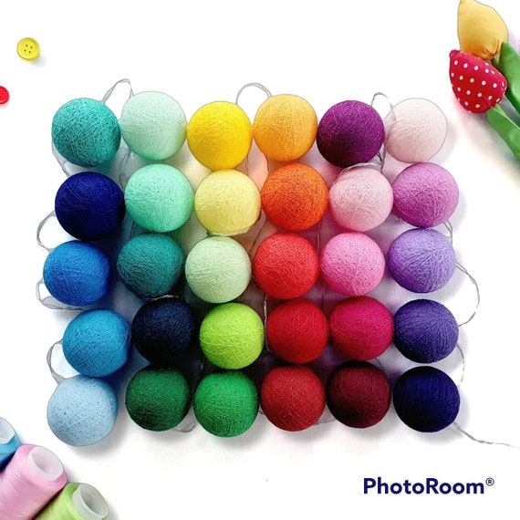 Cotton ball on sale lights battery